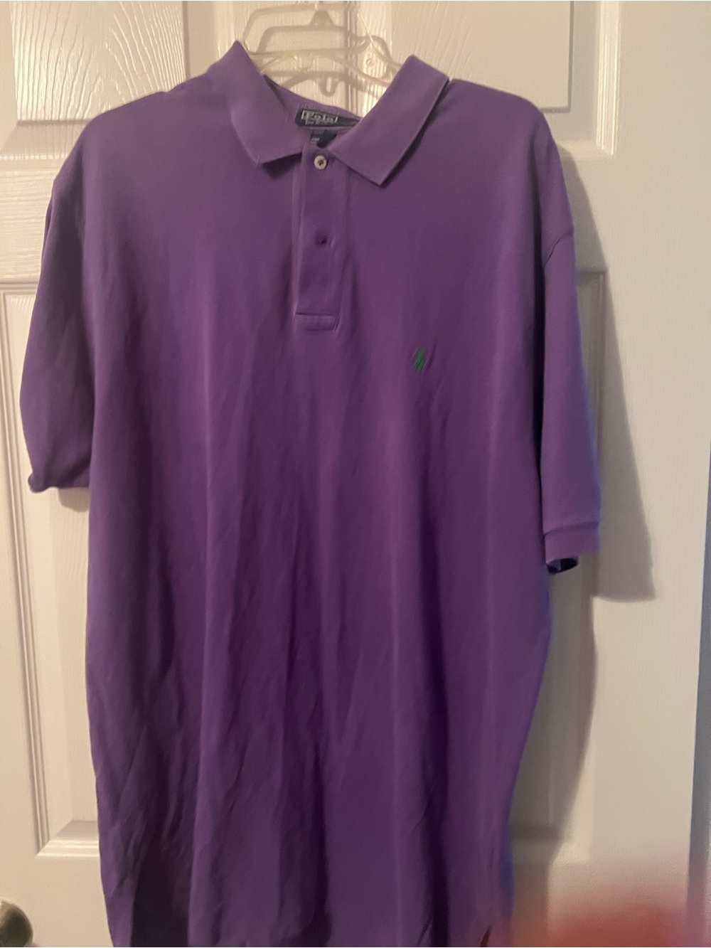Ralph Lauren Men’s Purple Polo with Green Pony
